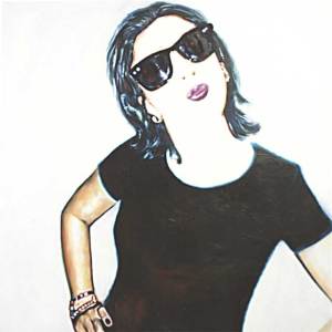 "Paula", acrílico y óleo/lienzo, 150x150 cm