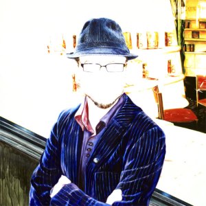 "Retrato del artista seducido", acrílico/lienzo, 195x195 cm