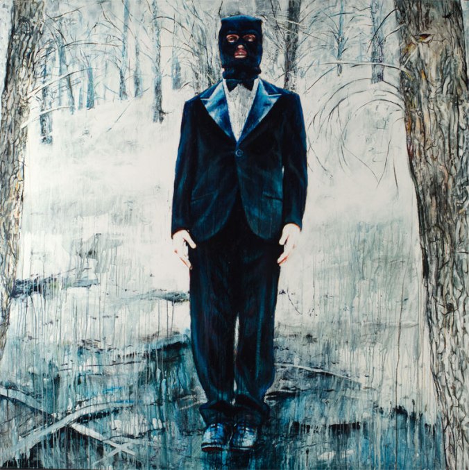 "No acción nº2", acrílico sobre lienzo, 195x195 cm., 2012