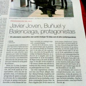 Javier Joven, Buñuel y Balenciaga, protagonistas